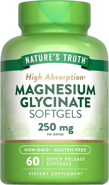 Magnesium Glycinate, High Absorption 250mg - 60 Softgels Magnesium Glycinate, High Absorption 250mg - 60 Softgels